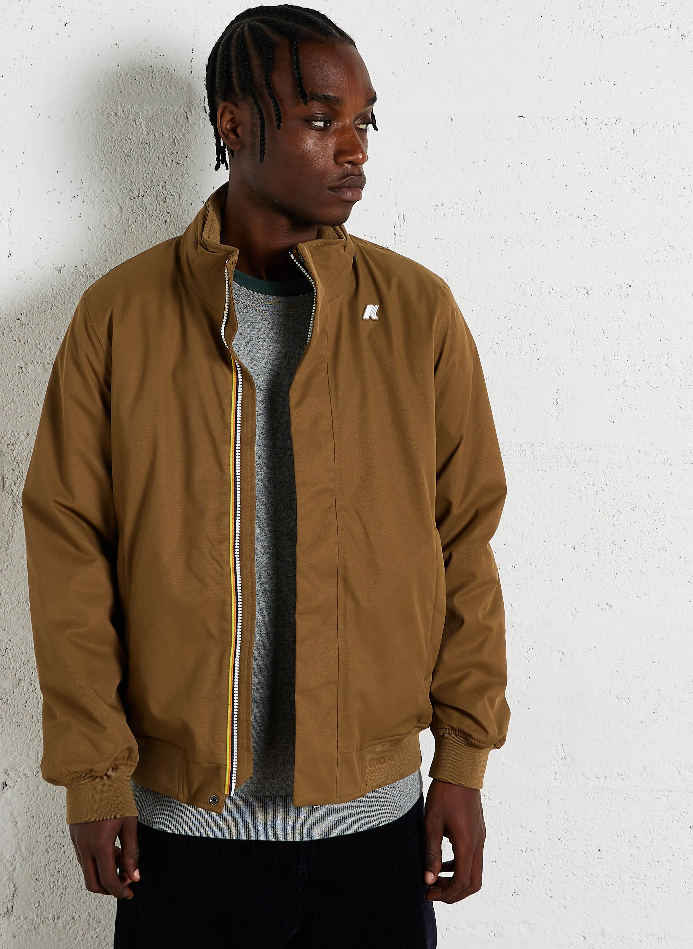 AMAURY TWILL MARMOTTA - Chaqueta cortavientos recta en marron