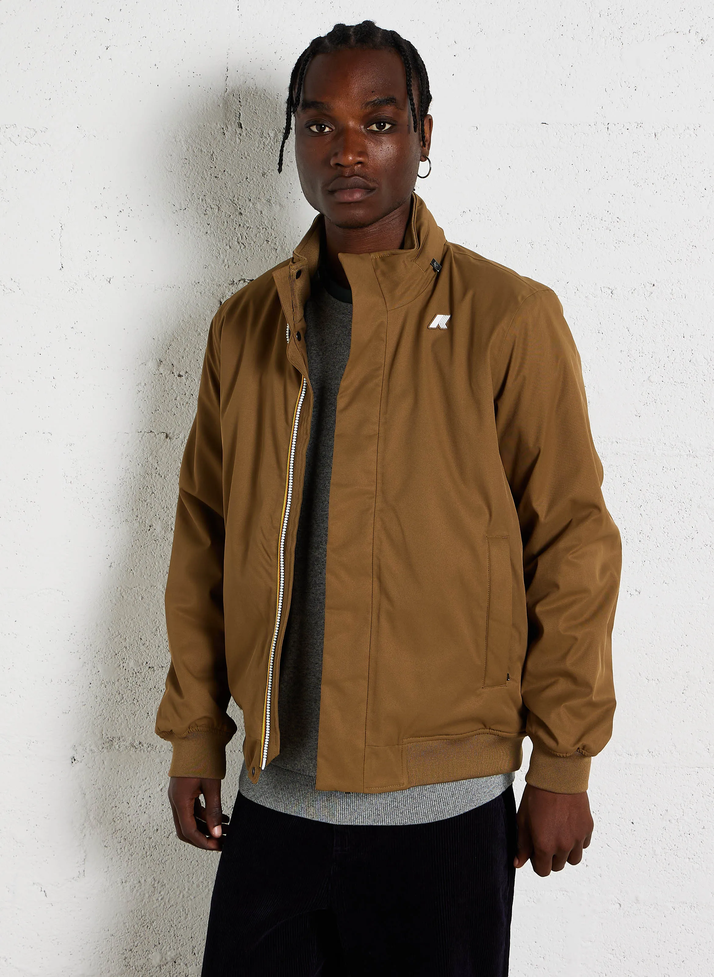 AMAURY TWILL MARMOTTA - Chaqueta cortavientos recta en marron