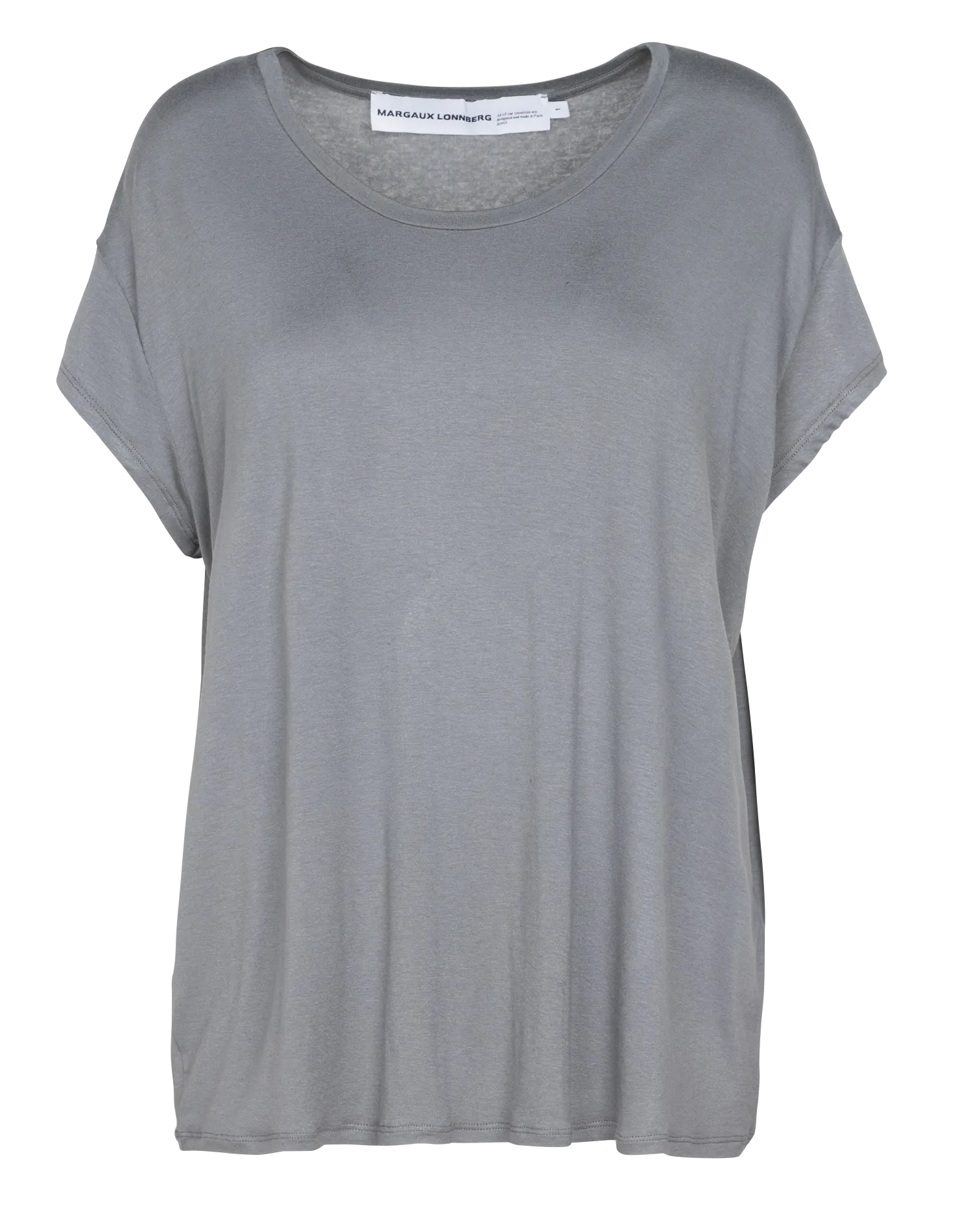 MARGAUX LONNBERG MARLOW - Camiseta con cuello redondo en gris